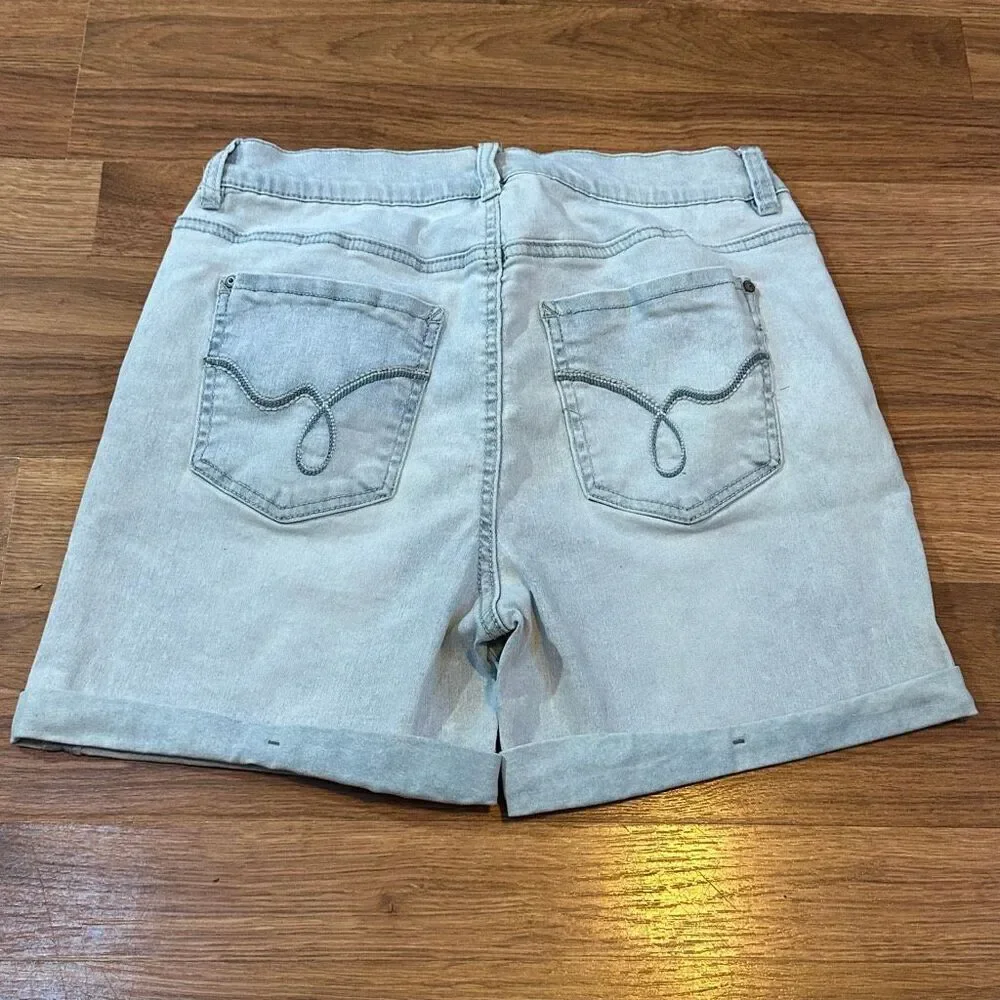 Wallflower High Rise Irresistible Insta Soft Denim Jean Shorts | Junior Size 11